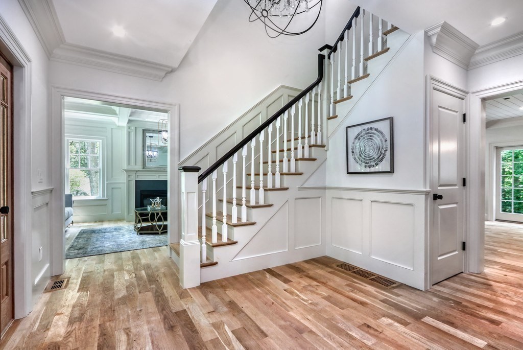 45 Widow Rights Lane Sudbury, MA 01776 - Photo 8 of 23 a view of entryway and hall with wooden floor