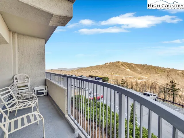 a view of city from balcony
