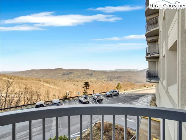 a view of a city from a balcony