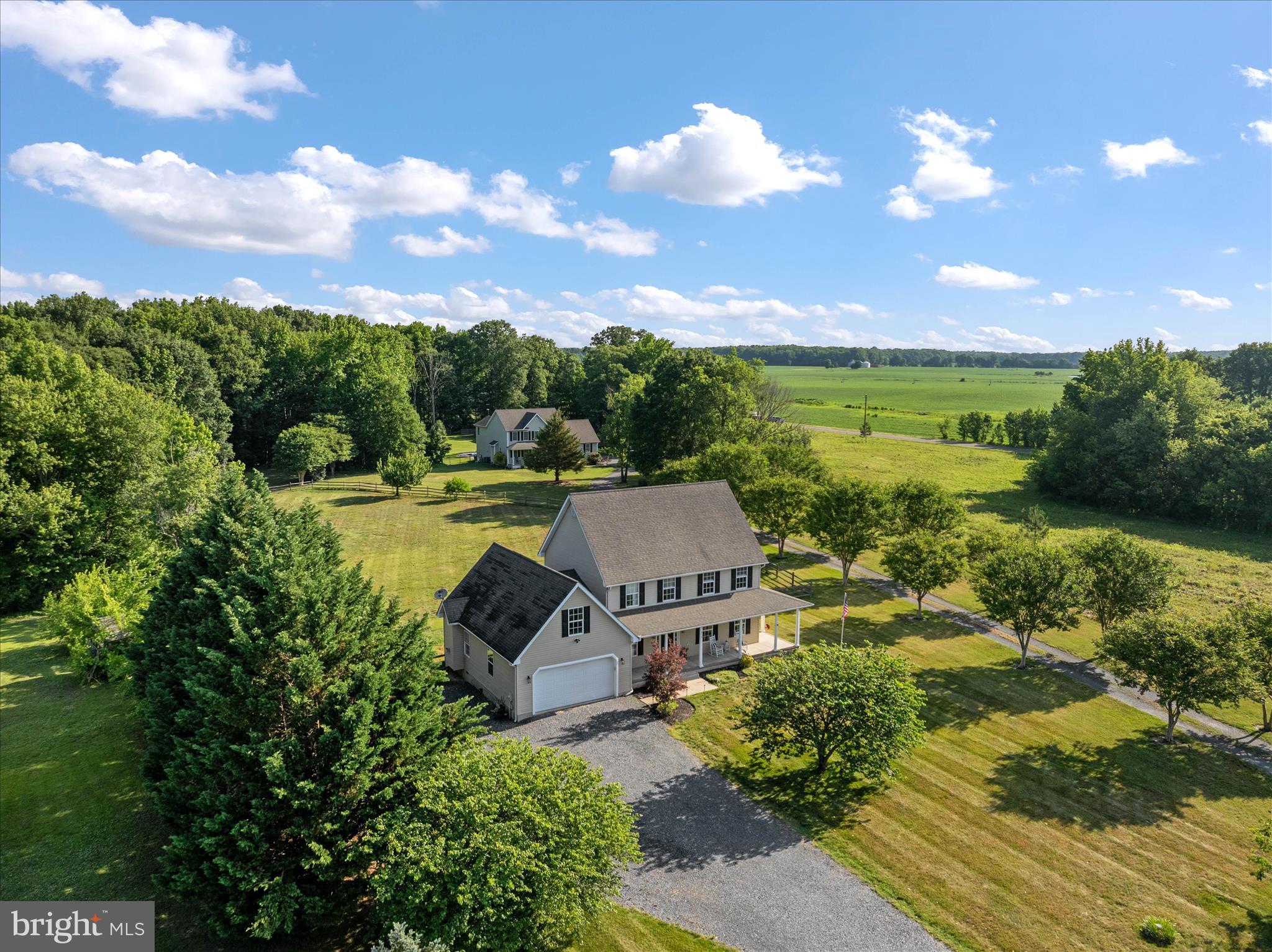 913 Clark Corner Road Centreville, MD 21617 - Photo 63 of 66 an aerial view of a house with a garden