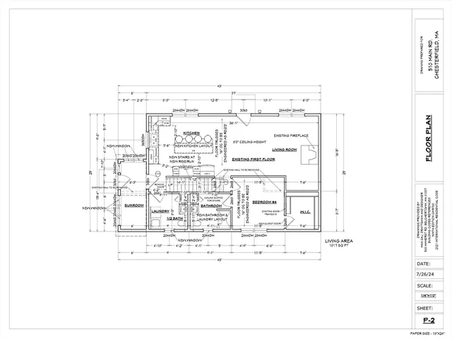 a view of an empty room