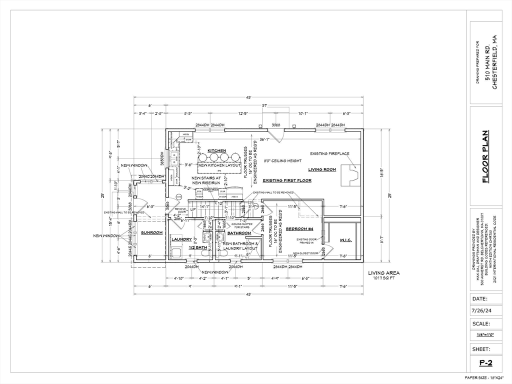 510 Main Road Chesterfield, MA 01012 - Photo 6 of 13 a black and white photo of a room