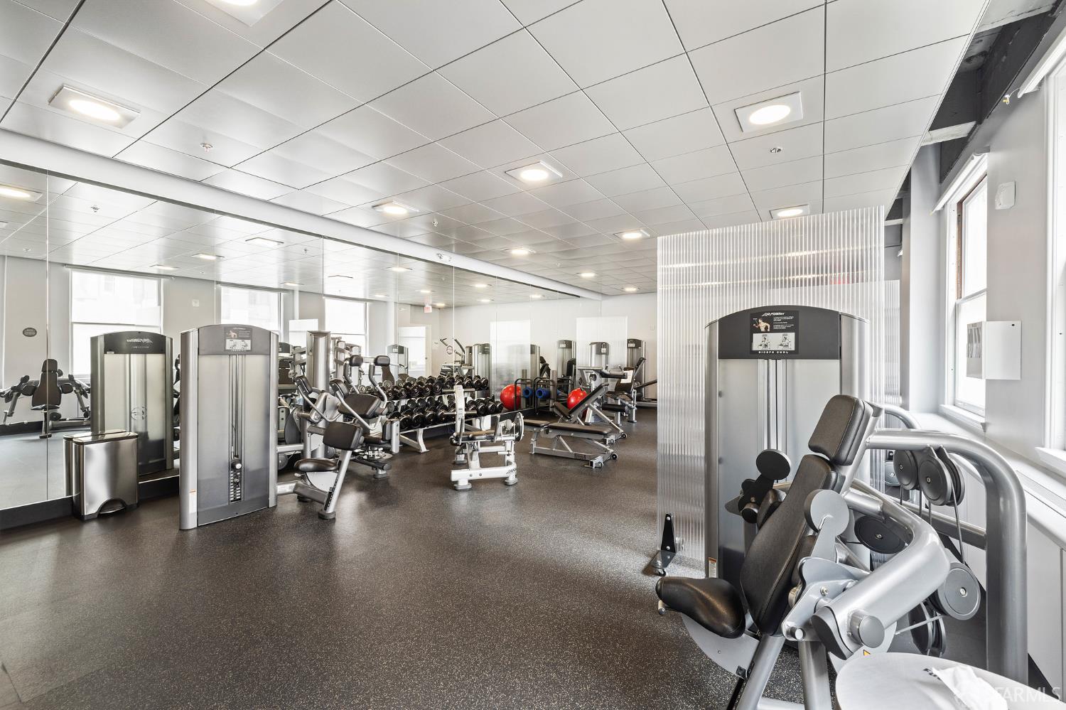 690 Market Street, Unit 2404 San Francisco, CA 94104 - Photo 36 of 36 a view of a room with gym equipment