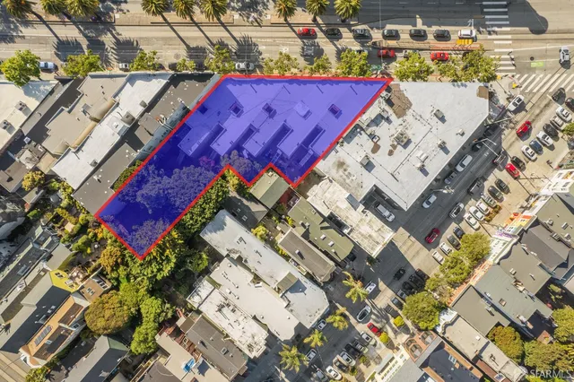 an aerial view of a city