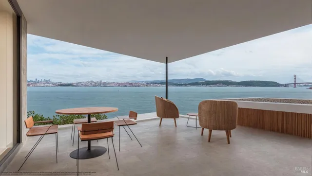 a couple of potted plants sitting in front of a house