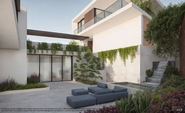 a backyard of a house