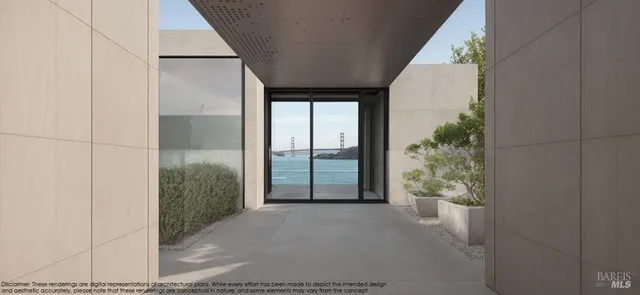 a view of a lake with a mountain in the background