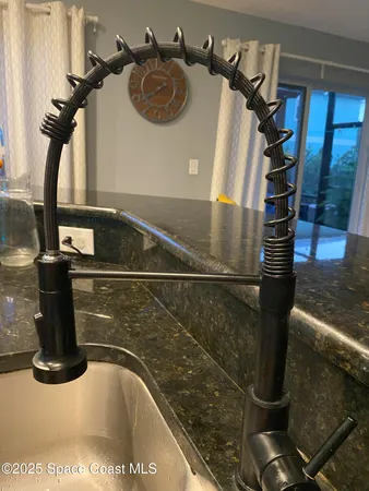 a close view of sink