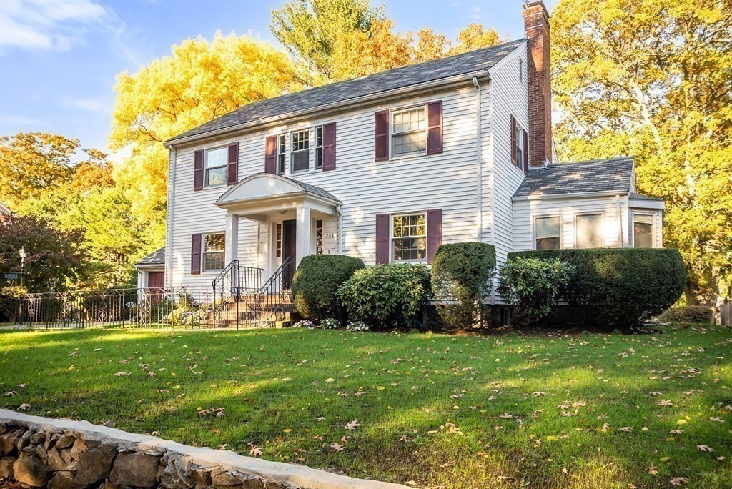 243 Rutledge Road Belmont, MA 02478 - Photo 1 of 21 a front view of a house with a yard