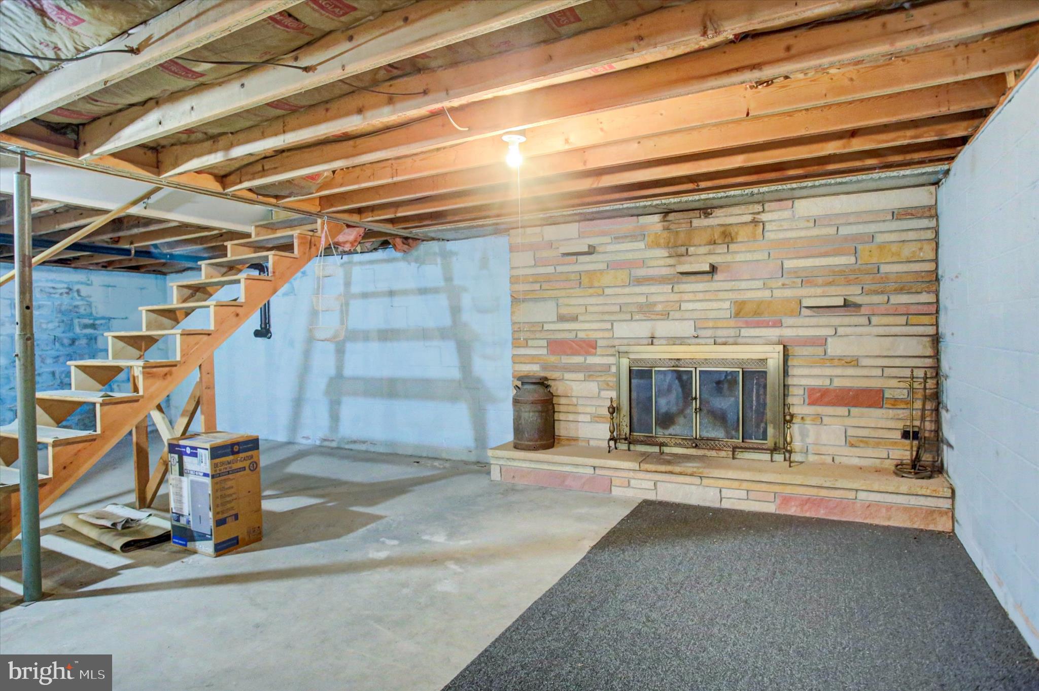1000 Sawmill Road Warfordsburg, PA 17267 - Photo 23 of 37 Basement with fireplace