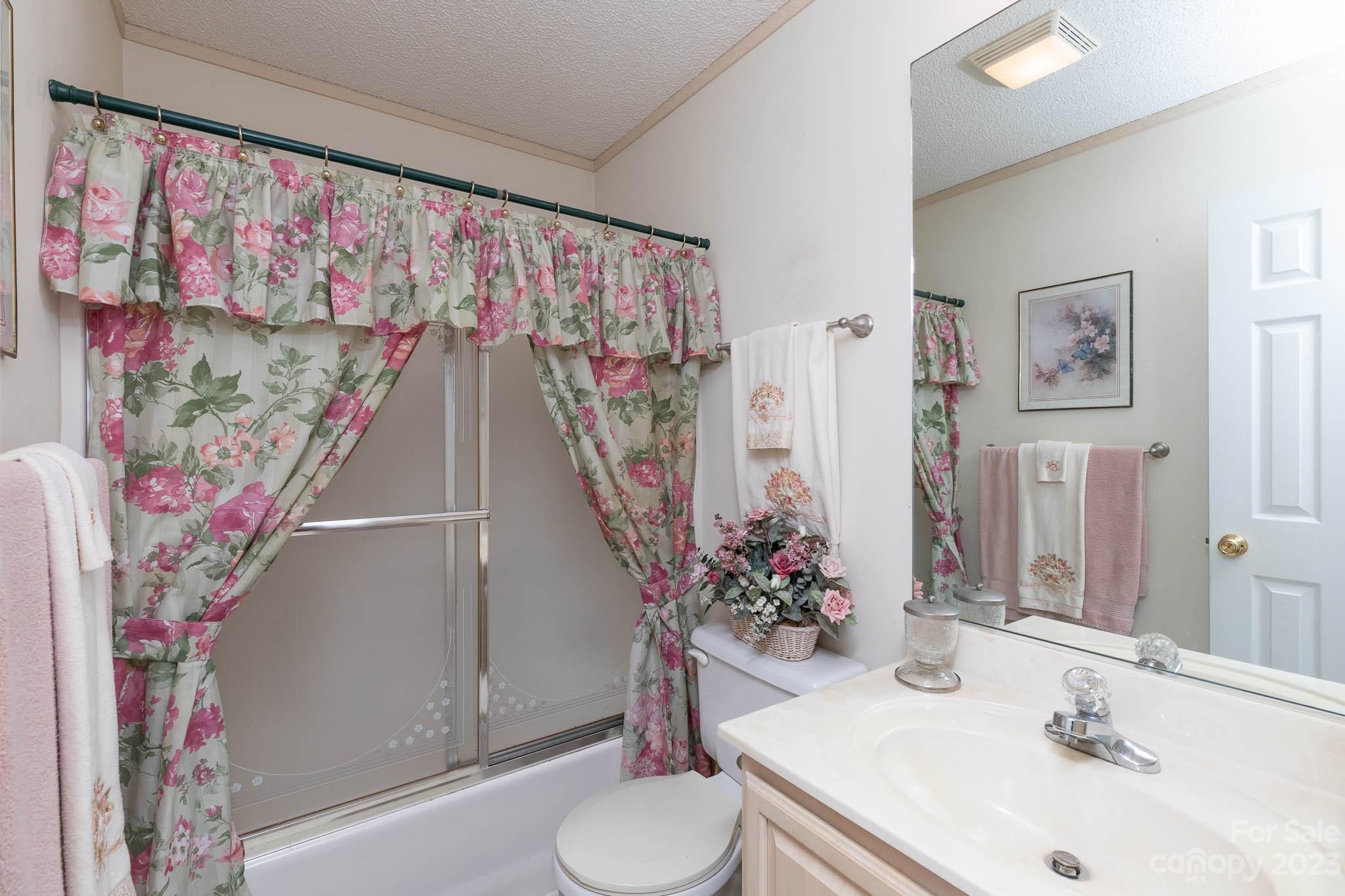 1598 Glenway Road Clover, SC 29710 - Photo 36 of 36 a bathroom with a sink and mirror with toilet
