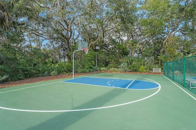 a view of swimming pool from a balcony