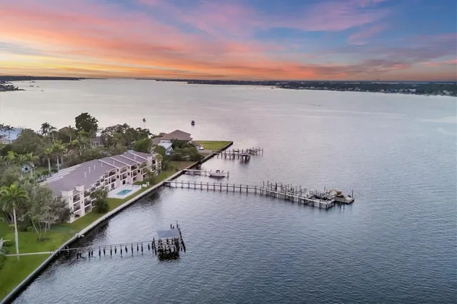 a view of a lake with a mountain