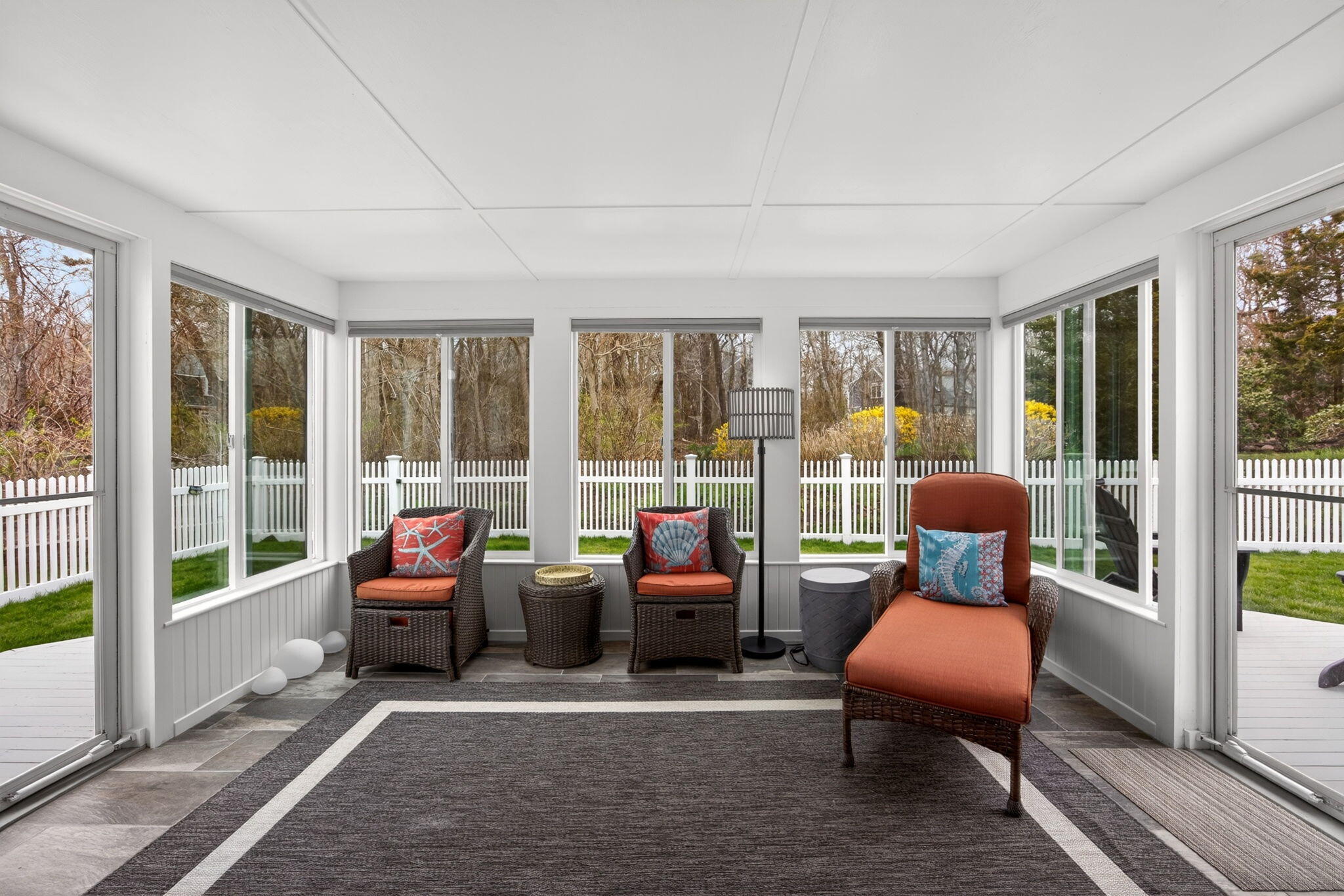 1 Peaked Cliff Road Sagamore Beach, MA 02562 - Photo 31 of 80 a living room with furniture and a floor to ceiling window
