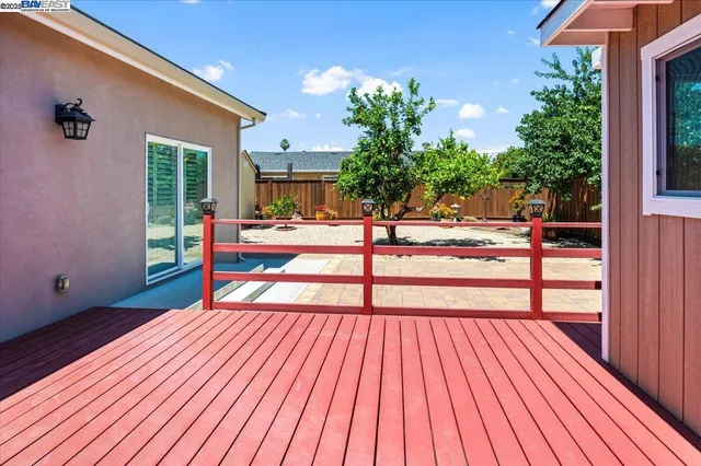 a backyard of a house