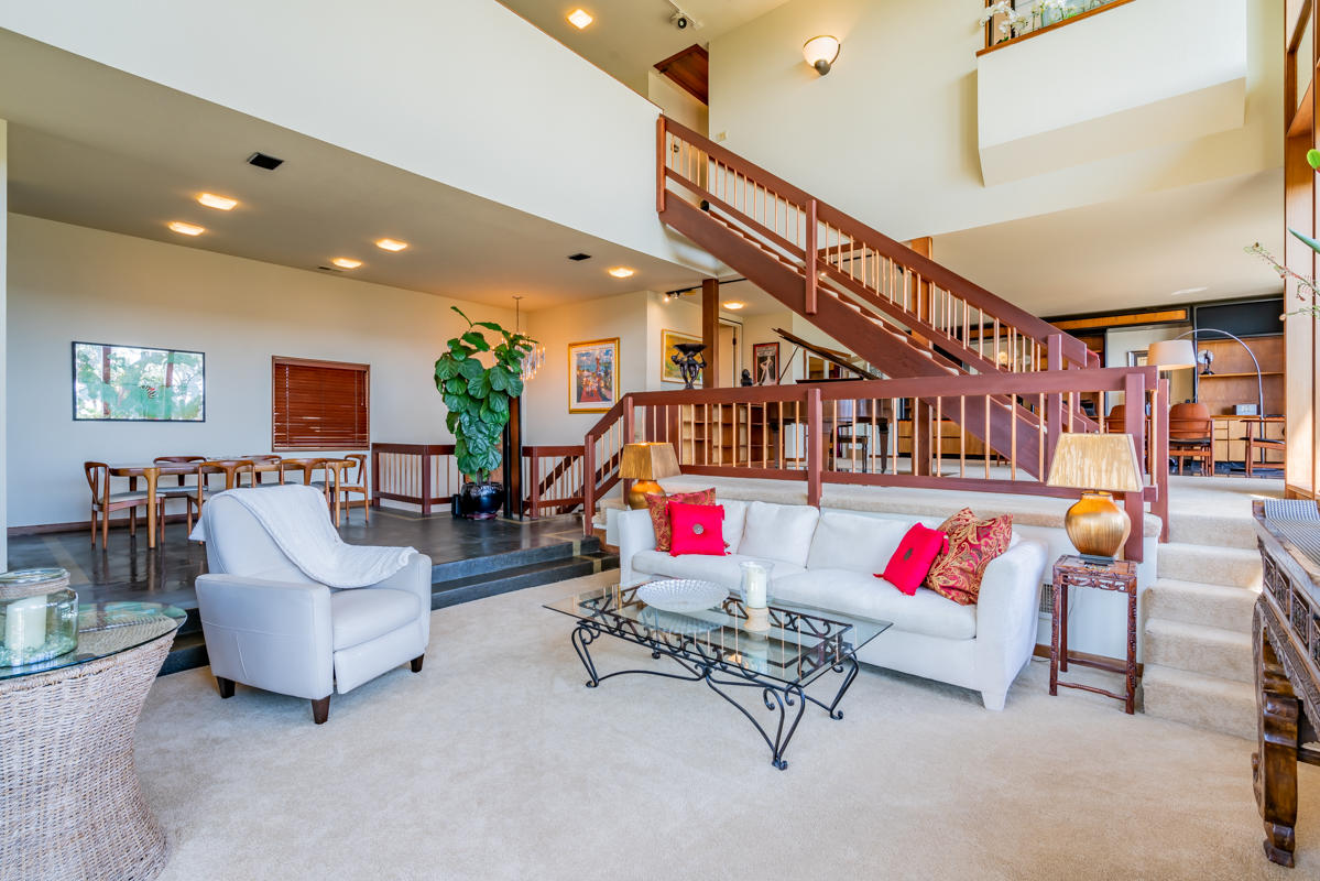 350 Las Alturas Road Santa Barbara, CA 93103 - Photo 17 of 49 a living room with furniture and white walls