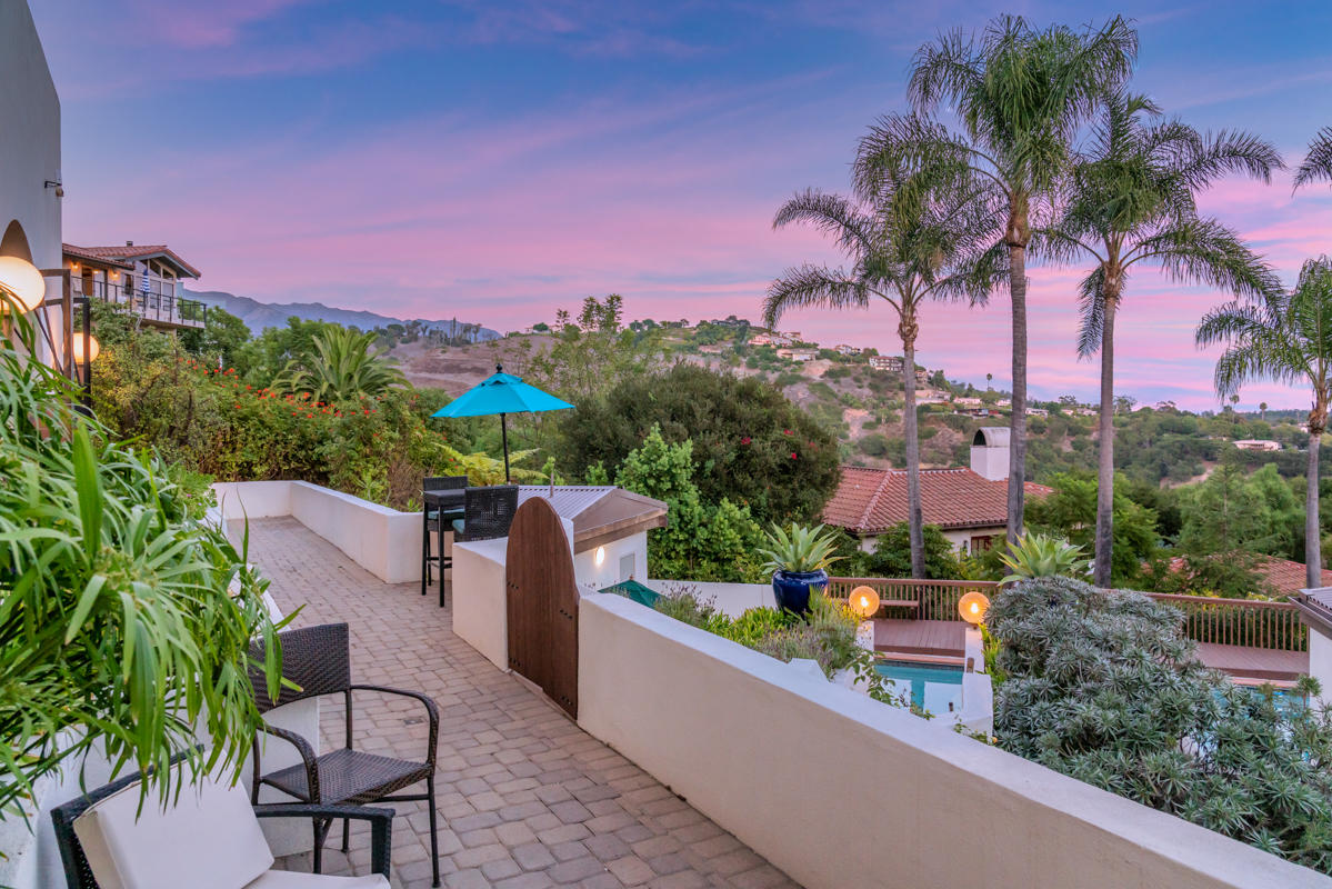 350 Las Alturas Road Santa Barbara, CA 93103 - Photo 34 of 49 a view of a swimming pool with a patio