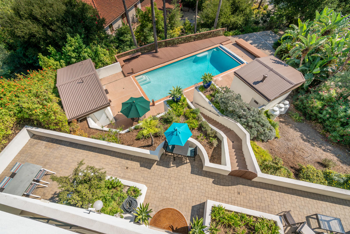 350 Las Alturas Road Santa Barbara, CA 93103 - Photo 36 of 49 an aerial view of a house