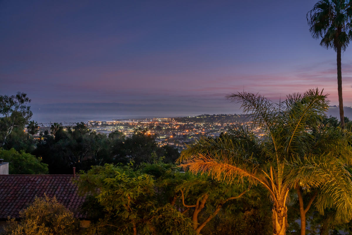 350 Las Alturas Road Santa Barbara, CA 93103 - Photo 40 of 49 a view of a city with lush green forest
