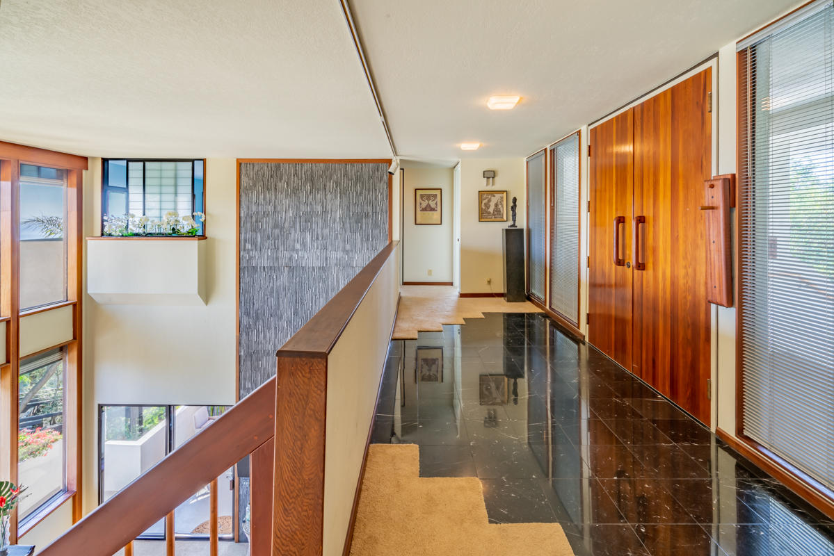 350 Las Alturas Road Santa Barbara, CA 93103 - Photo 9 of 49 a view of entryway and hall with wooden floor