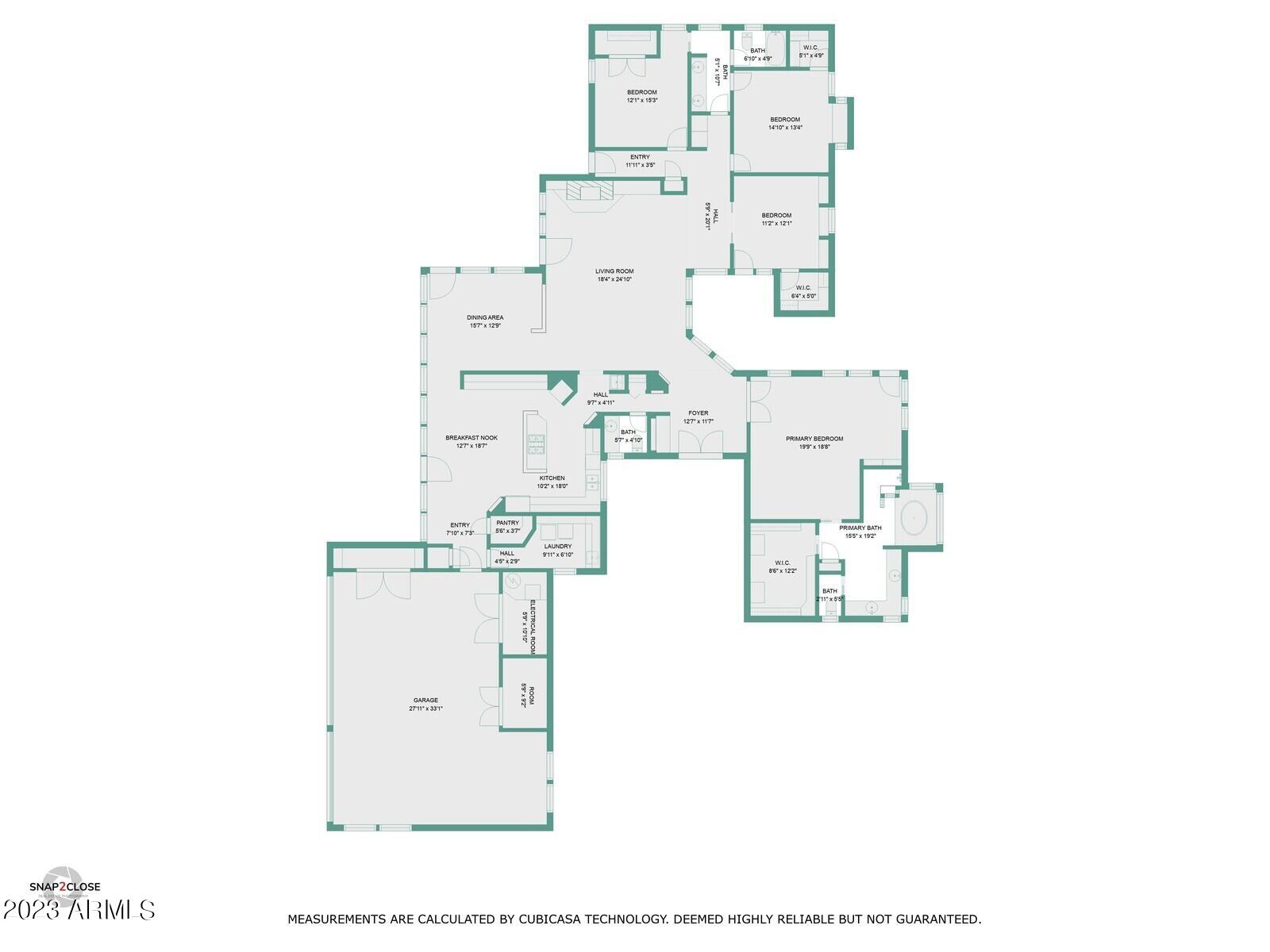 8161 East Alameda Road Scottsdale, AZ 85255 - Photo 105 of 107 a picture of a floor plan