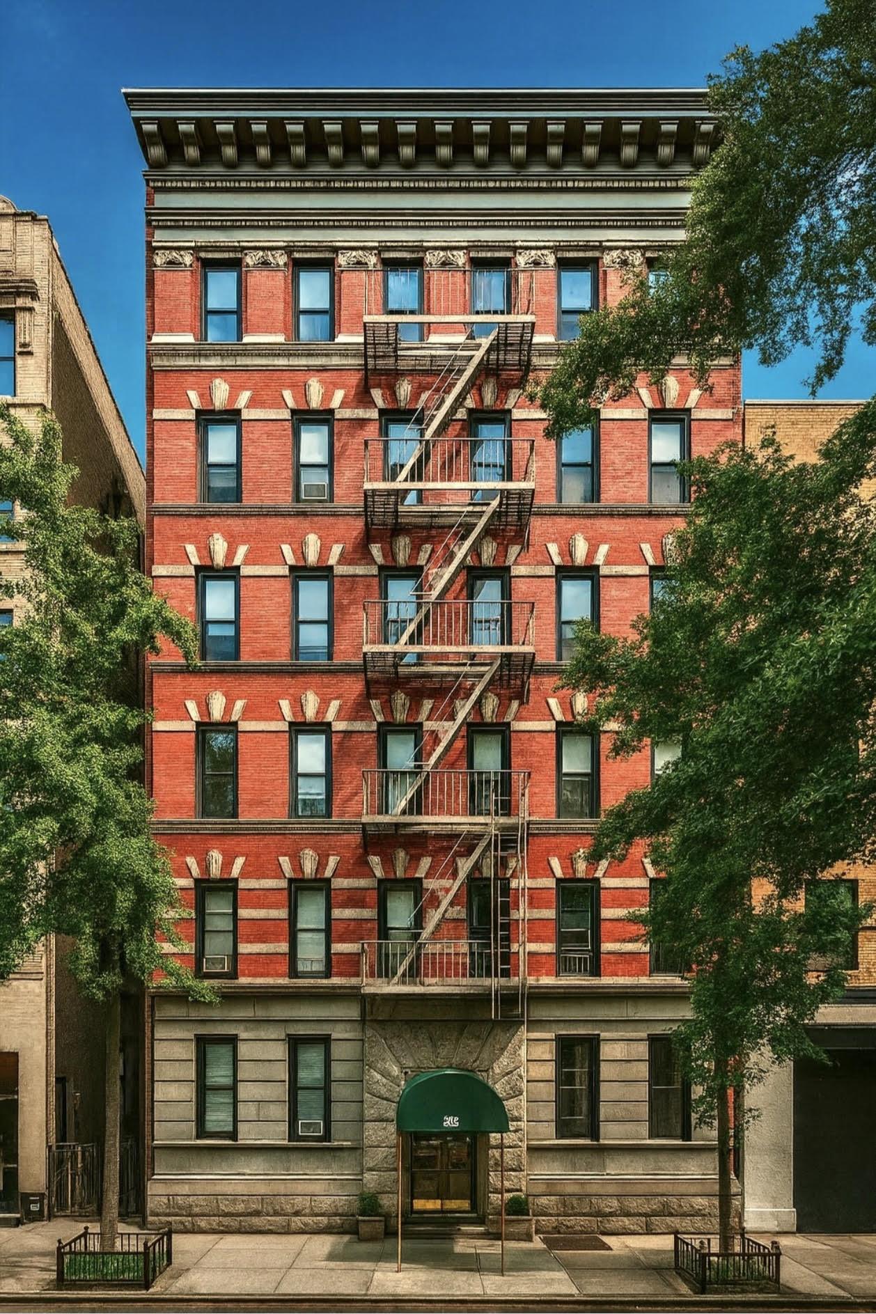 96 Perry Street, Unit B17B Manhattan, NY 10014 - Photo 7 of 8 front view of a building with street