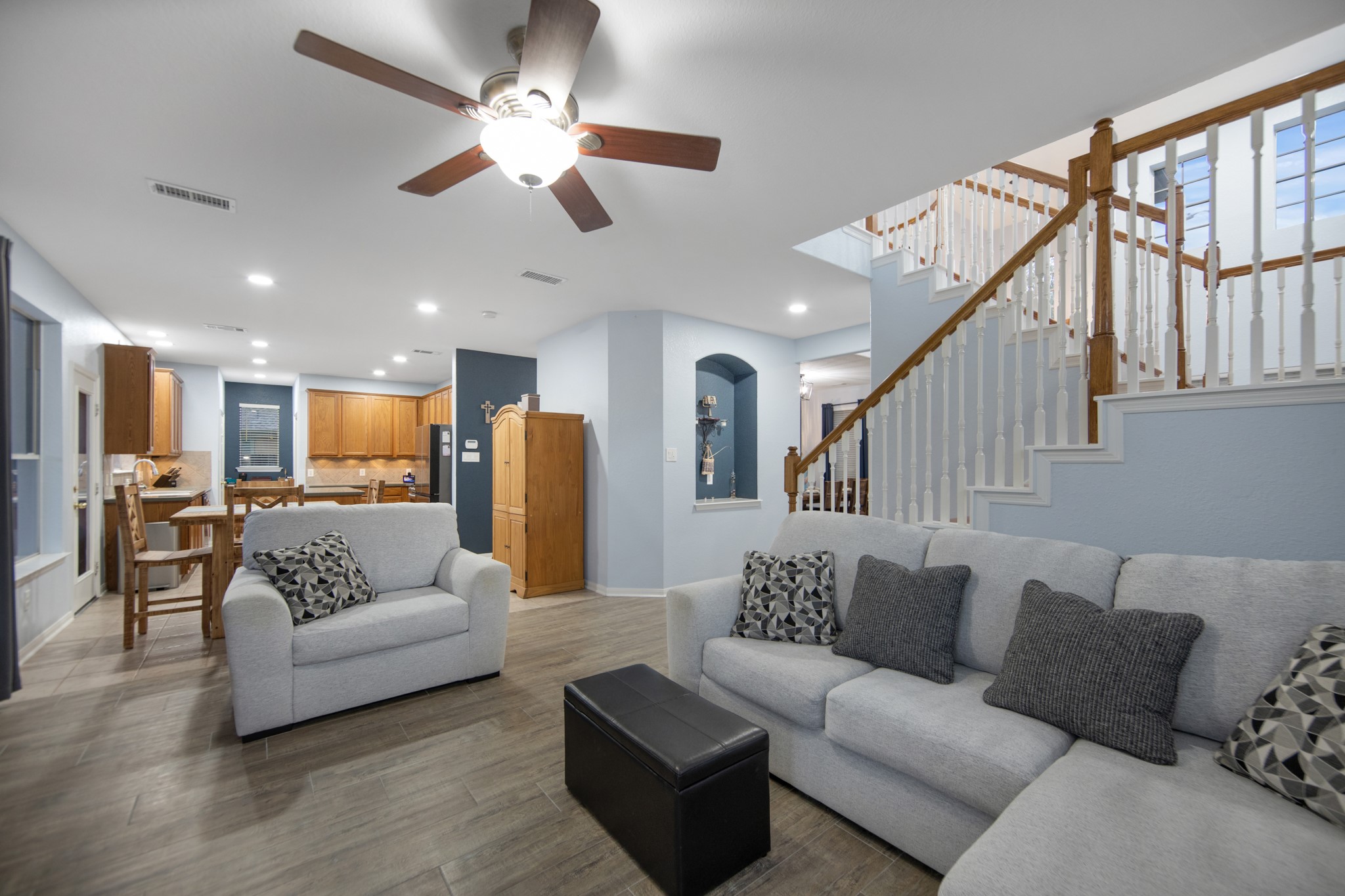 19414 Camellia Bend Circle Spring, TX 77379 - Photo 14 of 49 The family room is open to the breakfast room and kitchen perfect for all yur gatherings