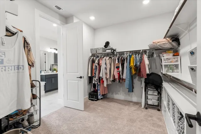 a view of a walk in closet