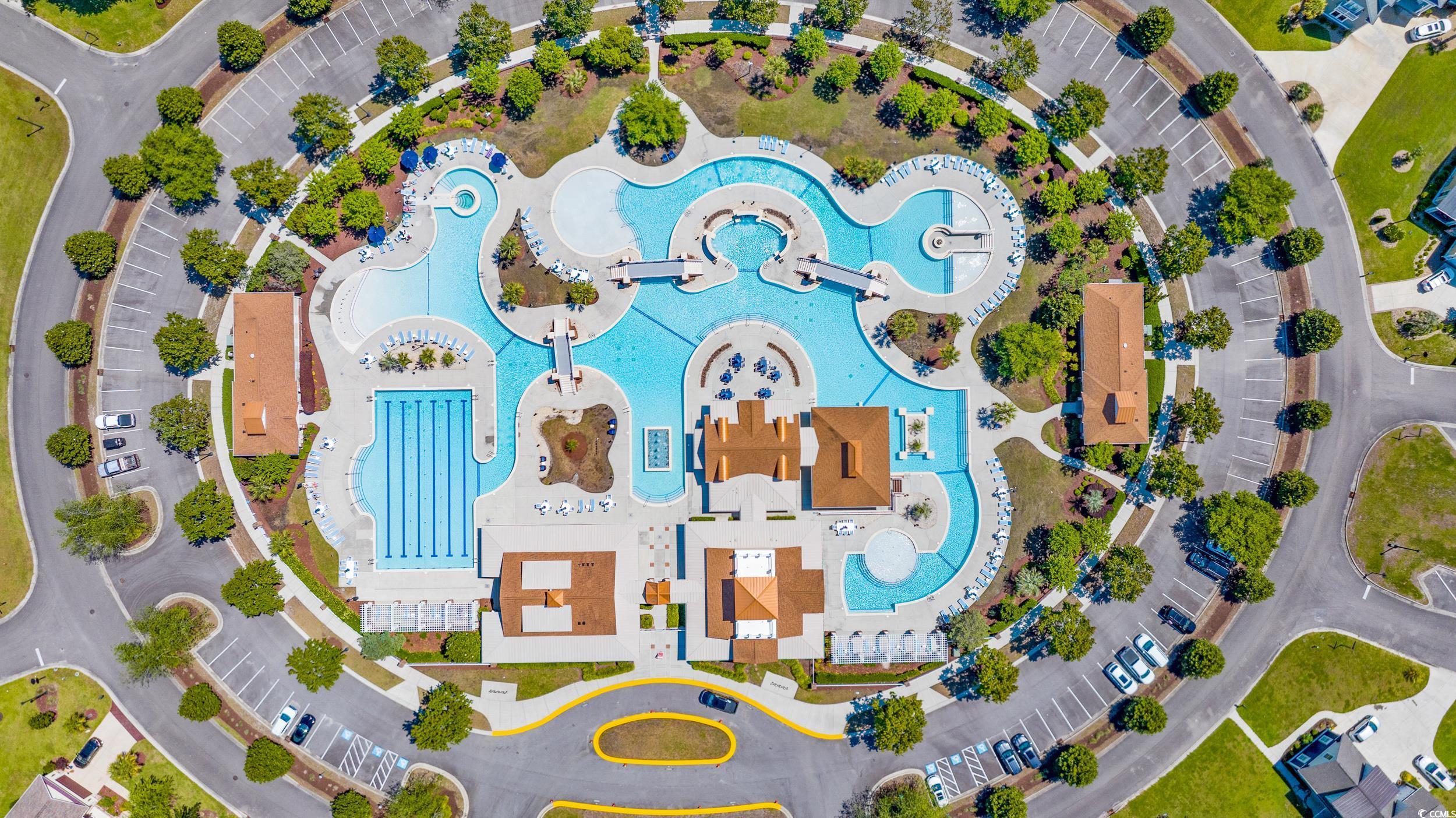 2908 Moss Bridge Lane Myrtle Beach, SC 29579 - Photo 24 of 35 Drone / aerial view of a pool area