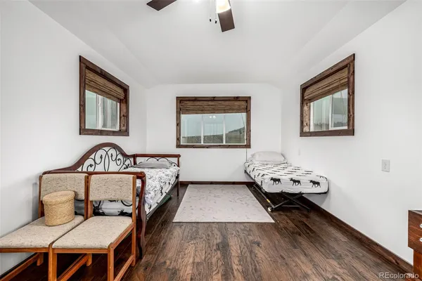 a view of a living room and dining room