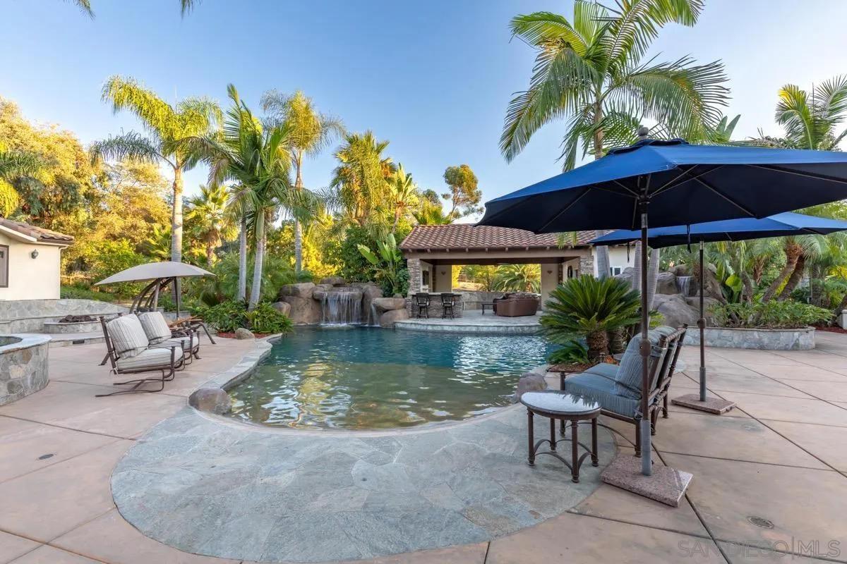 14401 Sandhill Road Poway, CA 92064 - Photo 4 of 75 a view of a swimming pool with a patio