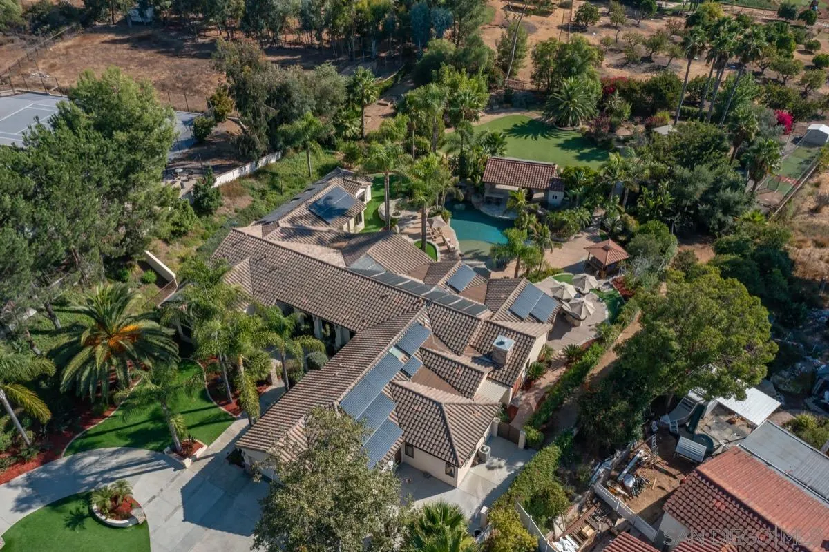 14401 Sandhill Road Poway, CA 92064 - Photo 65 of 75 an aerial view of a house with a yard