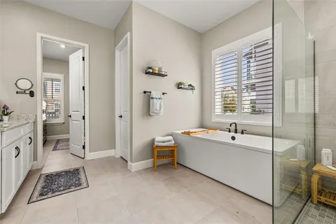 a view of a hallway with white walls