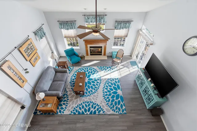 a view of a room with toys