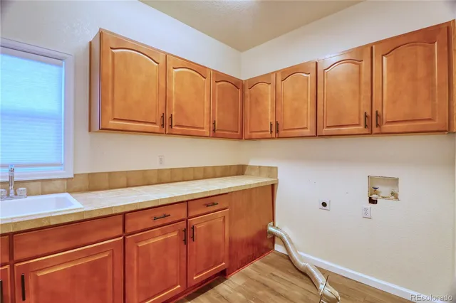 a room with storage and utility