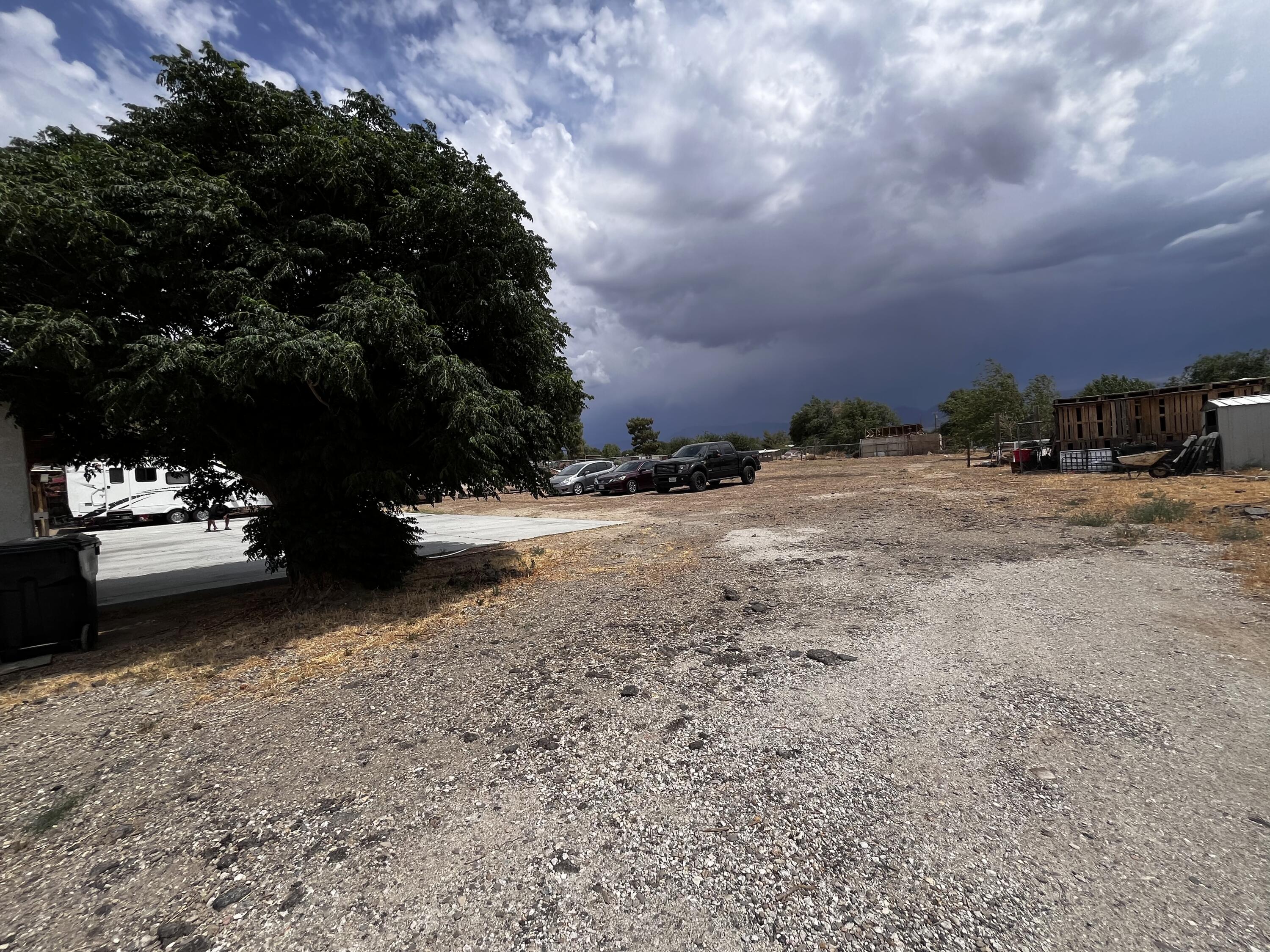 10306 East Ave R 10 Littlerock, CA 93543 - Photo 5 of 7 a view of dirt yard with a large tree