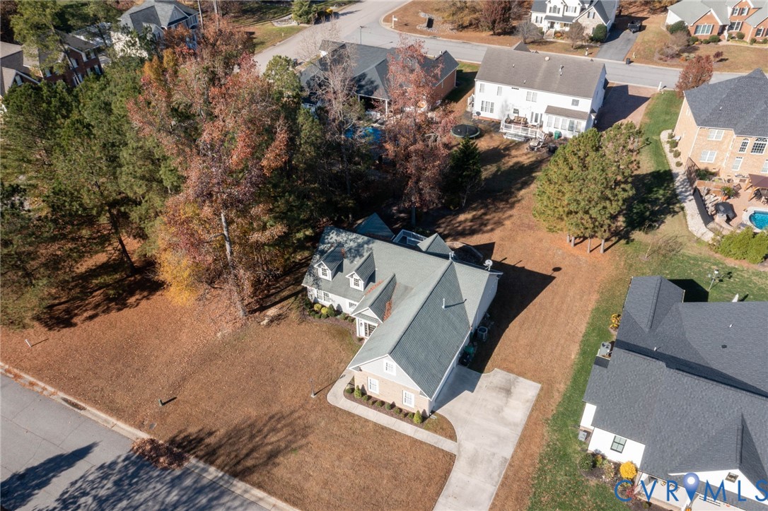 102 Creek Point Court Colonial Heights, VA 23834 - Photo 42 of 45 an aerial view of residential houses with outdoor space
