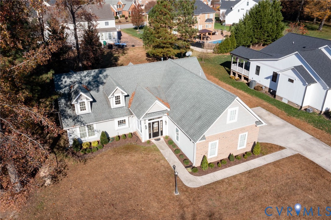 102 Creek Point Court Colonial Heights, VA 23834 - Photo 5 of 45 an aerial view of residential houses with yard