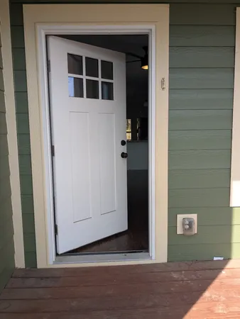a view of a house entryway