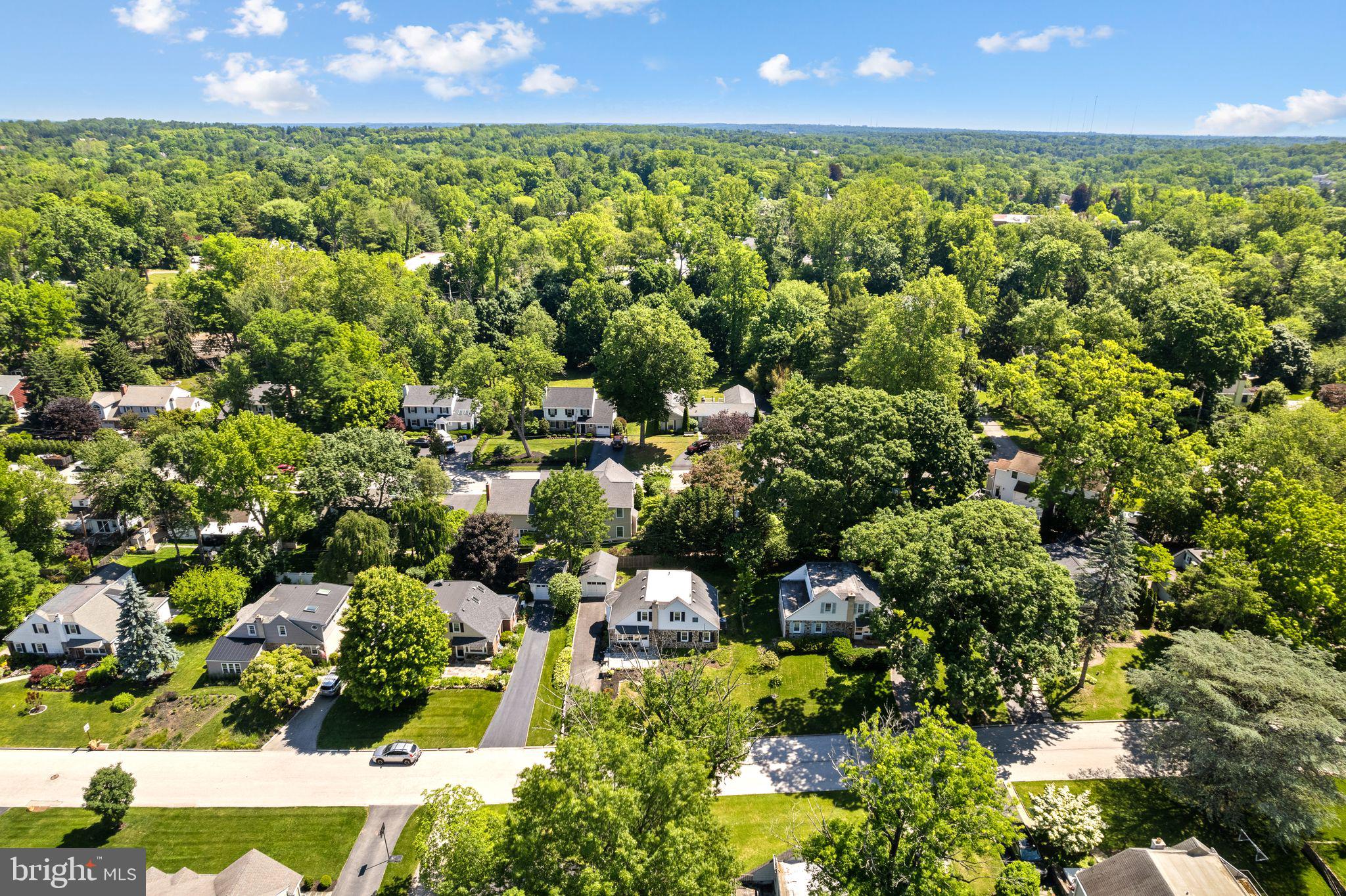 13 Rodney Road Bryn Mawr, PA 19010 - Photo 39 of 45 Aerial Neighborhood View