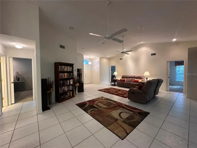 a living room filled with furniture