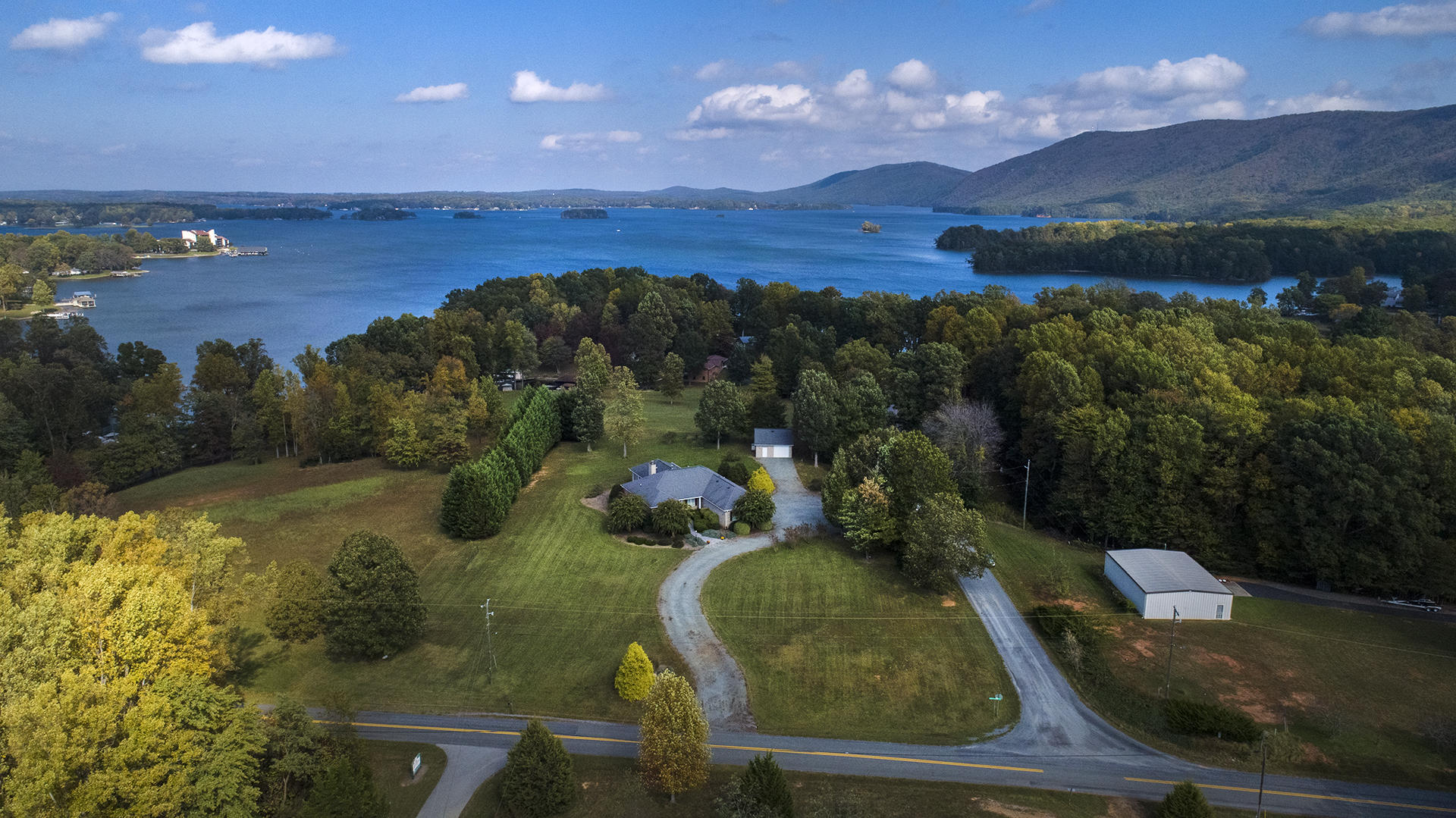 5620 Smith Mountain Road Penhook, VA 24137 - Photo 36 of 40 Lake and home