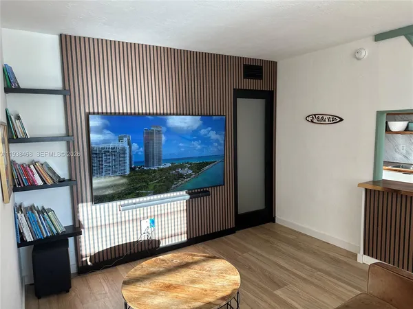 a view of a hardwood & staircase