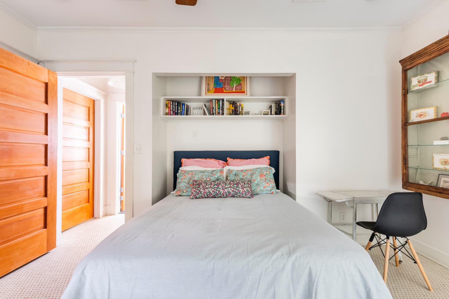 609 West Mary Street Austin, TX 78704 - Photo 13 of 21 a bedroom with a bed and chair