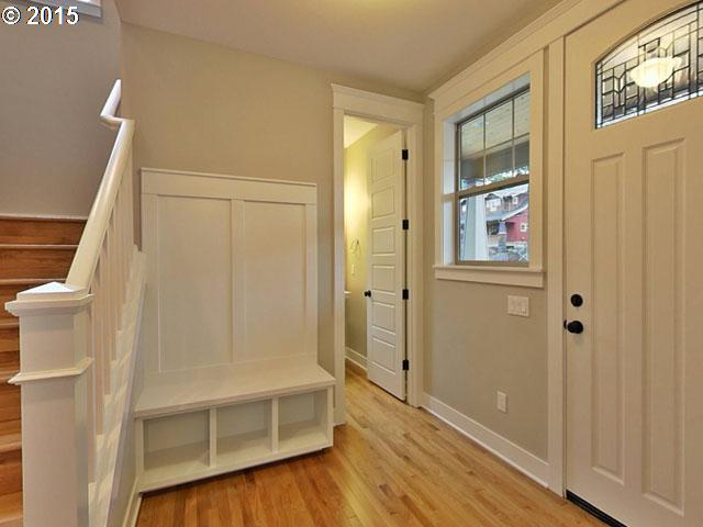 2437 North Alberta Street Portland, OR 97217 - Photo 9 of 16 a view of front door with wooden floor