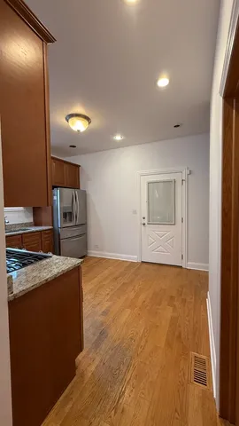 a view of a kitchen with a stove