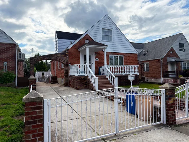 a front view of a house with balcony