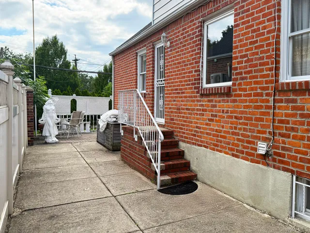 a view of terrace with seating space