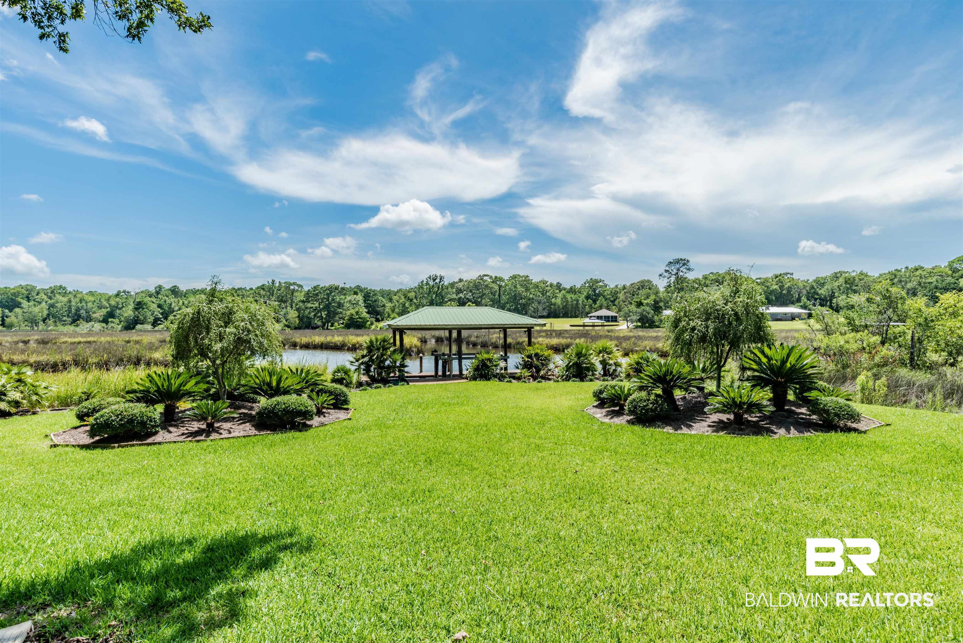 0 Riverview Nursery Road Theodore, AL 36582 - Photo 2 of 5 View of yard featuring a gazebo and a water view