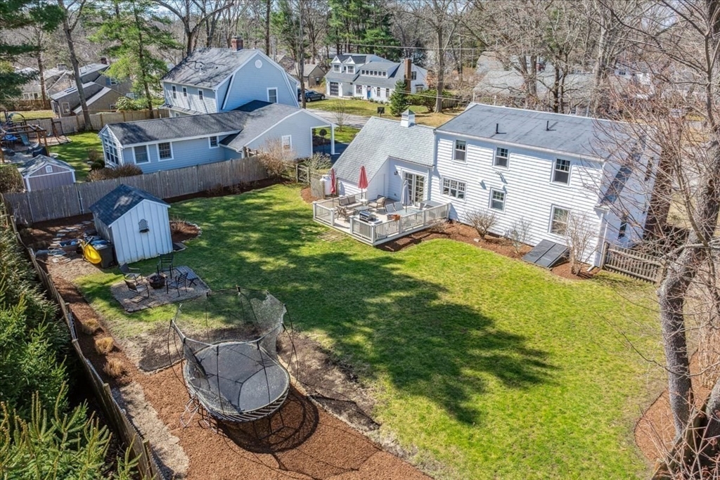 15 Hoover Road Hingham, MA 02043 - Photo 3 of 42 an aerial view of a house with swimming pool garden and patio